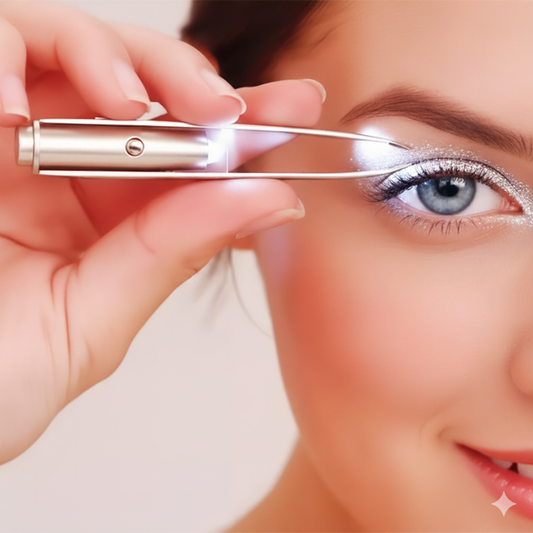 Pince à épiler à lumière LED